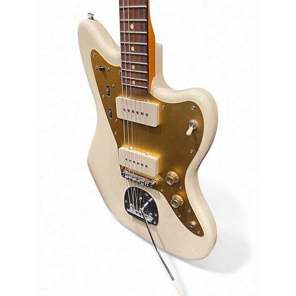 Used Squier J Mascis Jazzmaster Vintage White Solid Body Electric Guitar