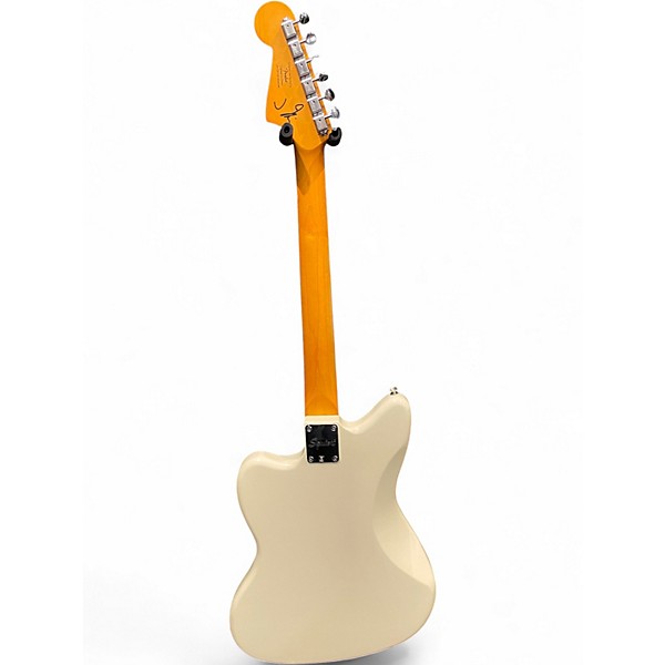 Used Squier J Mascis Jazzmaster Vintage White Solid Body Electric Guitar