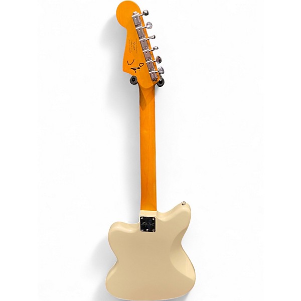 Used Squier J Mascis Jazzmaster Vintage White Solid Body Electric Guitar