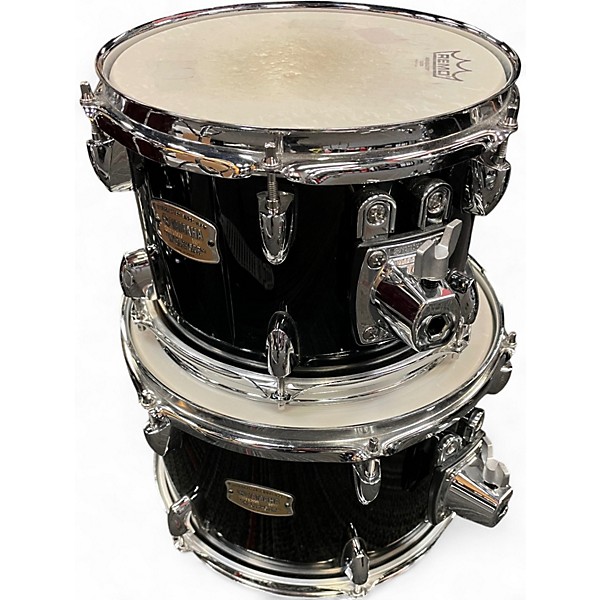 Used Yamaha 5 Piece Stage Custom 5-Piece Shell Pack Black Drum Kit