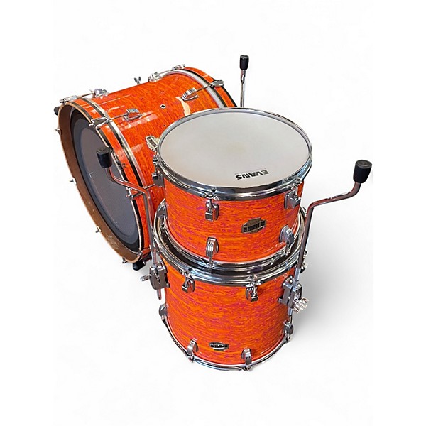 Used Ludwig 3 Piece ELEMENT SE MOD ORANGE Drum Kit