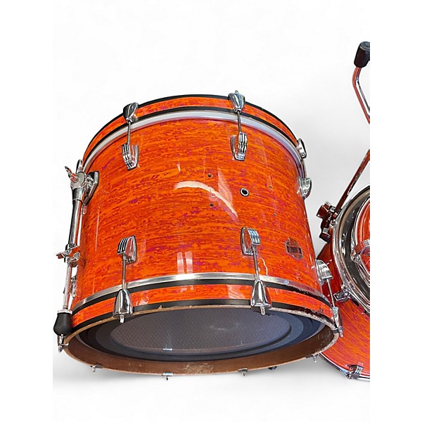 Used Ludwig 3 Piece ELEMENT SE MOD ORANGE Drum Kit