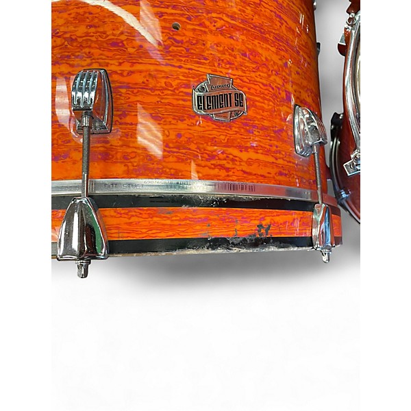 Used Ludwig 3 Piece ELEMENT SE MOD ORANGE Drum Kit