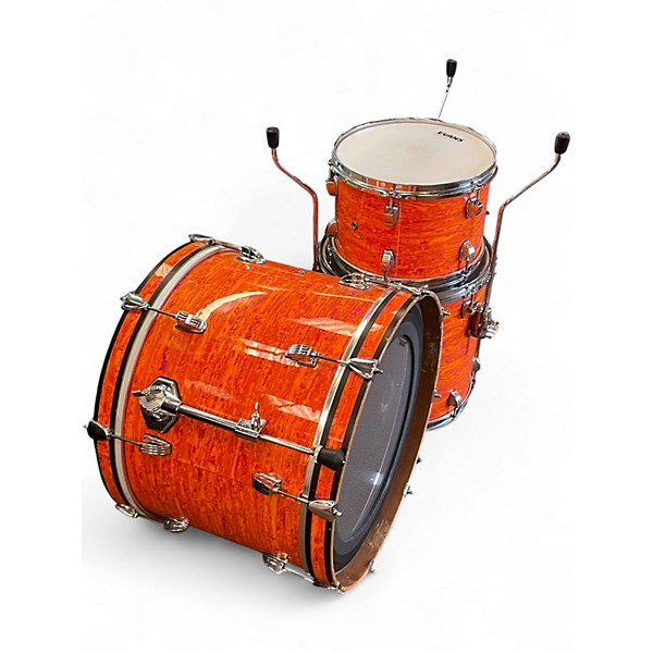 Used Ludwig 3 Piece ELEMENT SE MOD ORANGE Drum Kit
