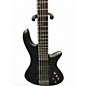Used Schecter Guitar Research Stiletto Studio 5 String Satin See-Thru Black Electric Bass Guitar