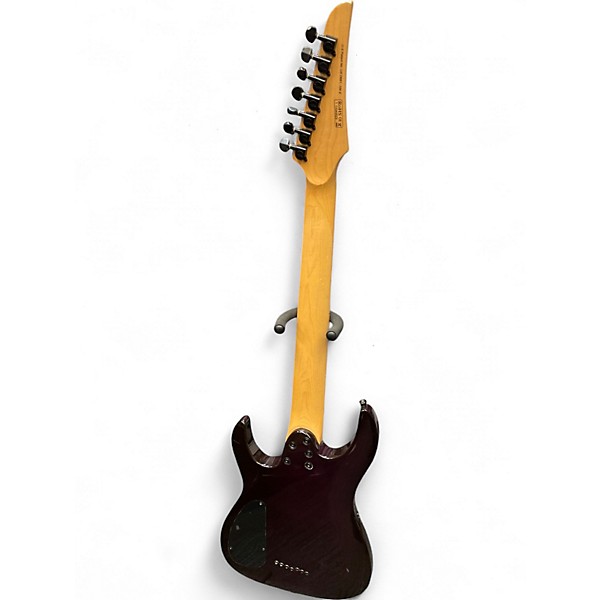 Used Legator Ninja R Multi Scale 7 Trans Purple Solid Body Electric Guitar