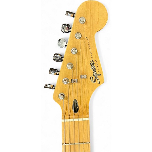 Used 1997 Squier Stratocaster HSS Blue Solid Body Electric Guitar