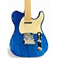 Used 1990s G&L ASAT Classic Trans Blue Solid Body Electric Guitar