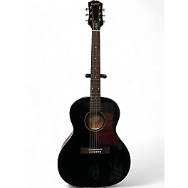 Used Epiphone Blues King Studio Black Acoustic Electric Guitar