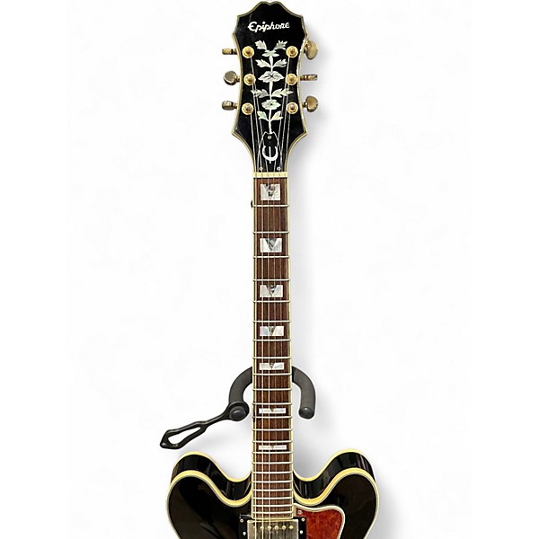 Used Epiphone Sheraton II Black Hollow Body Electric Guitar