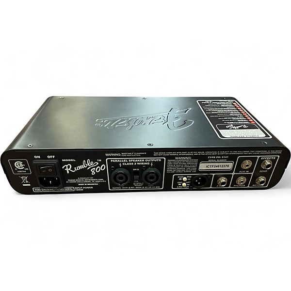 Used Fender Rumble 800 Bass Amp Head