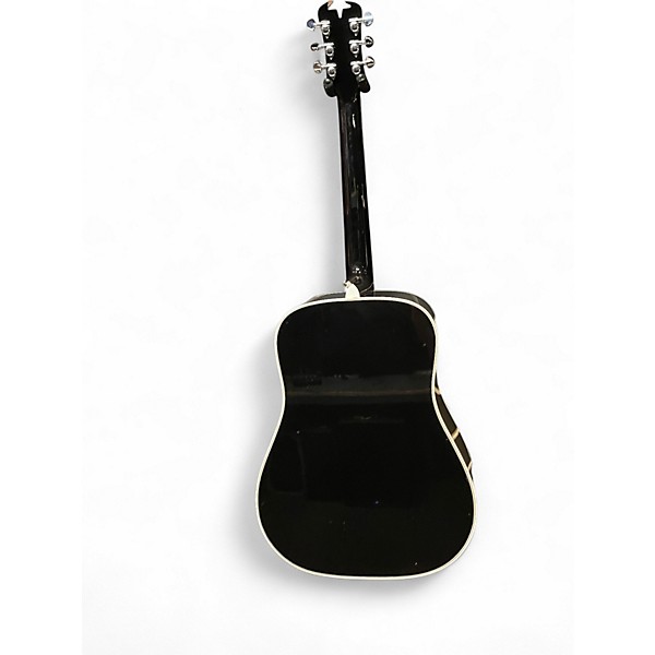 Used Schecter Guitar Research Robert Smith RS1000 Busker Gloss Black Acoustic Guitar