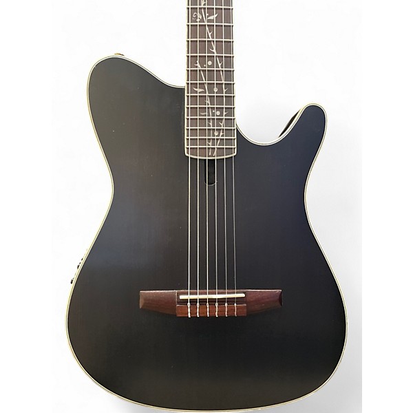 Used Ibanez TOD10N Tim Henson Signature Black Flat Classical Acoustic Guitar