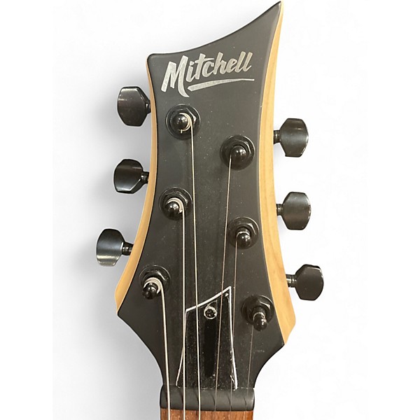 Used Mitchell MM100 Mini Black Solid Body Electric Guitar