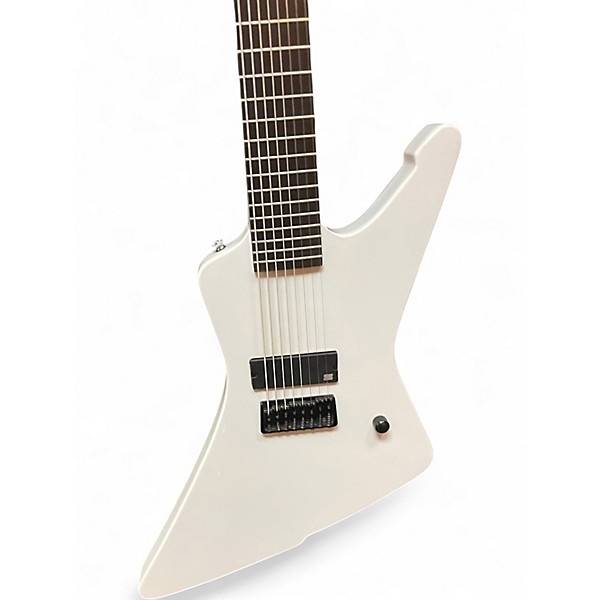 Used Agile Ghost 8 string Ghoul White Solid Body Electric Guitar
