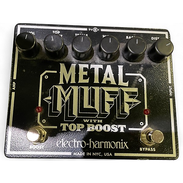 Used Electro-Harmonix Metal Muff Distortion With Top Boost Effect Pedal