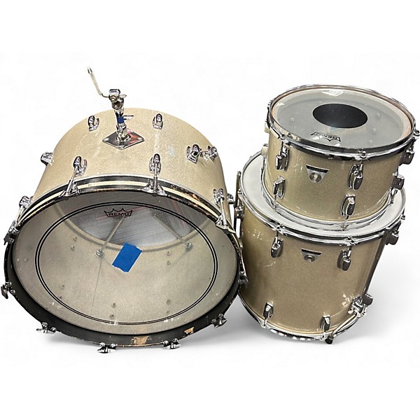Used Ludwig 3 Piece standard series silver mist Drum Kit
