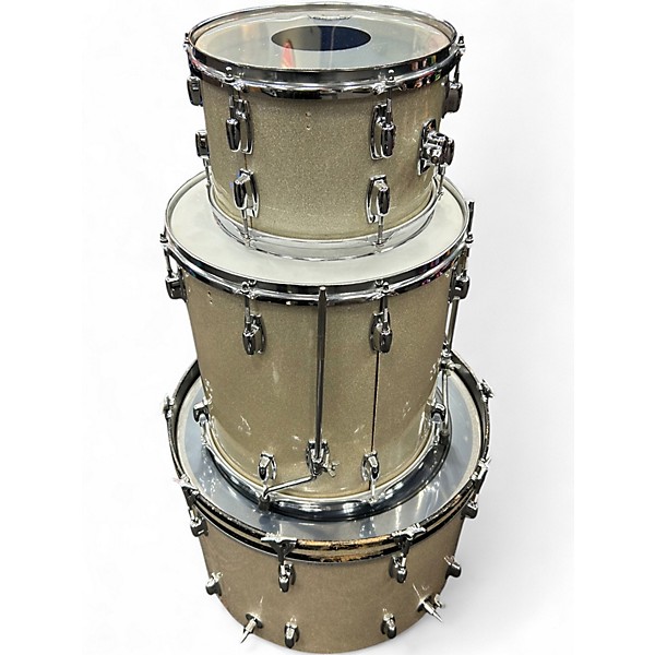 Used Ludwig 3 Piece standard series silver mist Drum Kit