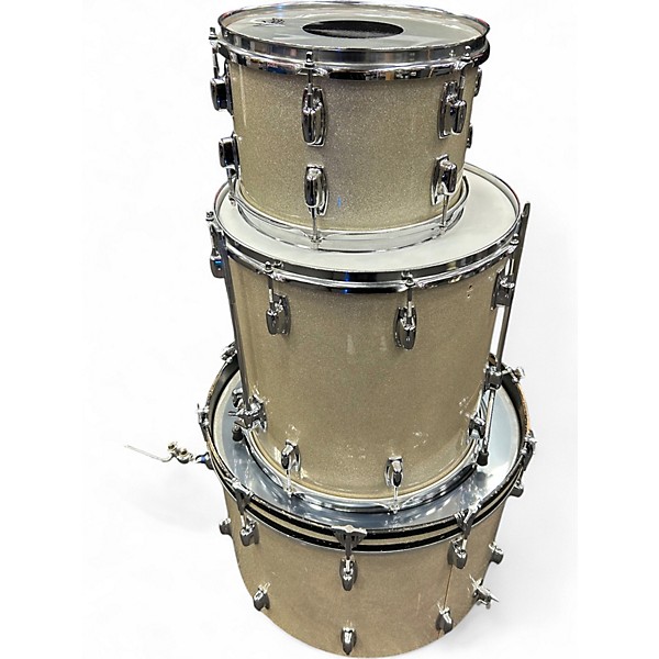 Used Ludwig 3 Piece standard series silver mist Drum Kit