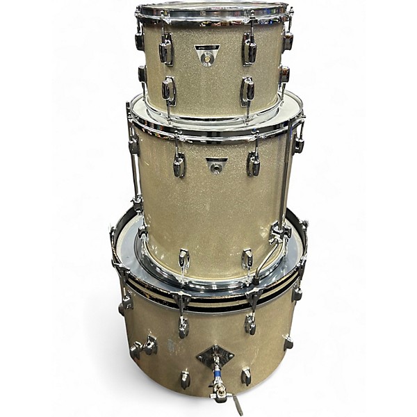Used Ludwig 3 Piece standard series silver mist Drum Kit