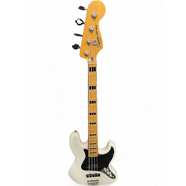 Used Squier Classic Vibe 70s Jazz Bass Antique White Electric Bass Guitar