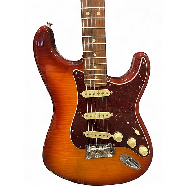 Used 2019 Fender Player Plus Stratocaster Tobacco Burst Solid Body Electric Guitar