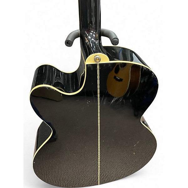 Used Epiphone EJ200CE Black Acoustic Electric Guitar Black