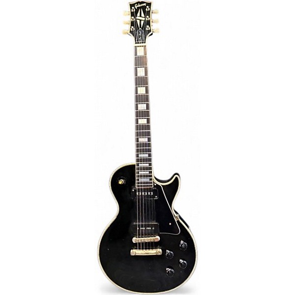 Vintage 1956 Gibson Les Paul Custom Ebony Solid Body Electric Guitar