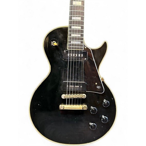 Vintage 1956 Gibson Les Paul Custom Ebony Solid Body Electric Guitar