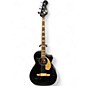 Used Fender Kingman Acoustic Electric Bass Black Acoustic Bass Guitar thumbnail