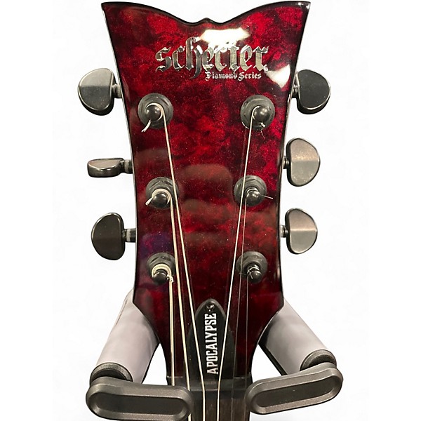 Used Schecter Guitar Research SOLO 2 APOCALYPSE RED Solid Body Electric Guitar