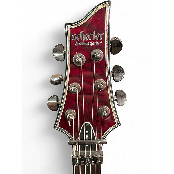 Used Schecter Guitar Research Hellraiser C1 Floyd Rose Red Solid Body Electric Guitar