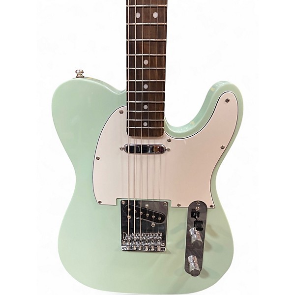 Used Squier Bullet Telecaster Surf Green Solid Body Electric Guitar
