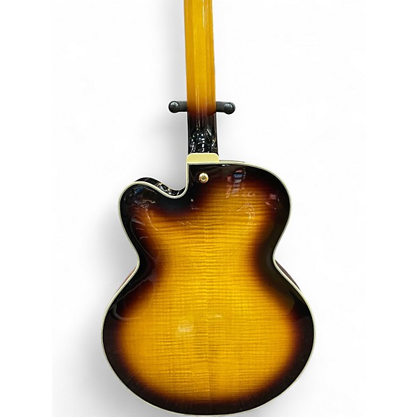 Used Ibanez AF95FM Antique Yellow Burst Hollow Body Electric Guitar