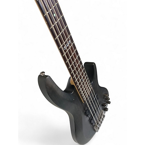 Used ESP LTD B205SM 5 String Trans Black Electric Bass Guitar