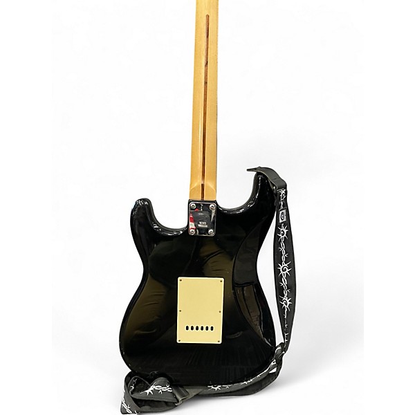 Used Squier Standard Stratocaster Black Solid Body Electric Guitar