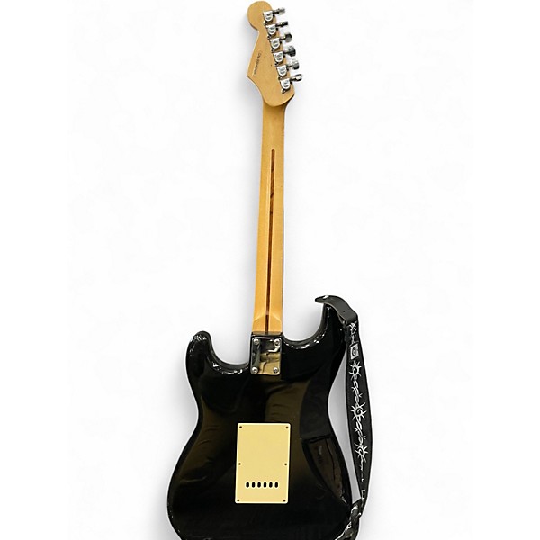 Used Squier Standard Stratocaster Black Solid Body Electric Guitar