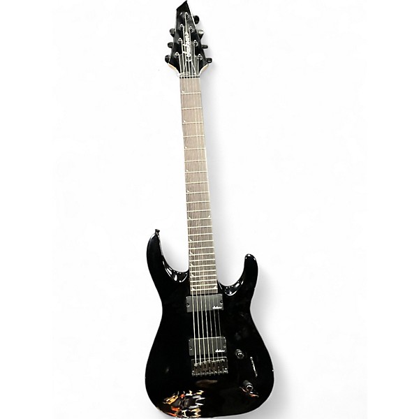 Used Jackson JS22-7 Dinky 7 String Black Solid Body Electric Guitar