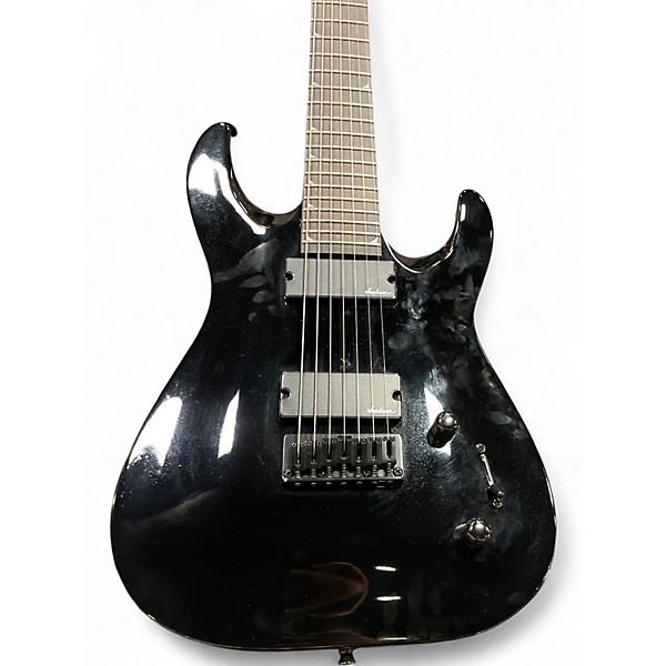 Used Jackson JS22-7 Dinky 7 String Black Solid Body Electric Guitar