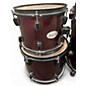 Used Pearl 5 Piece Soundcheck Candy Apple Red Drum Kit
