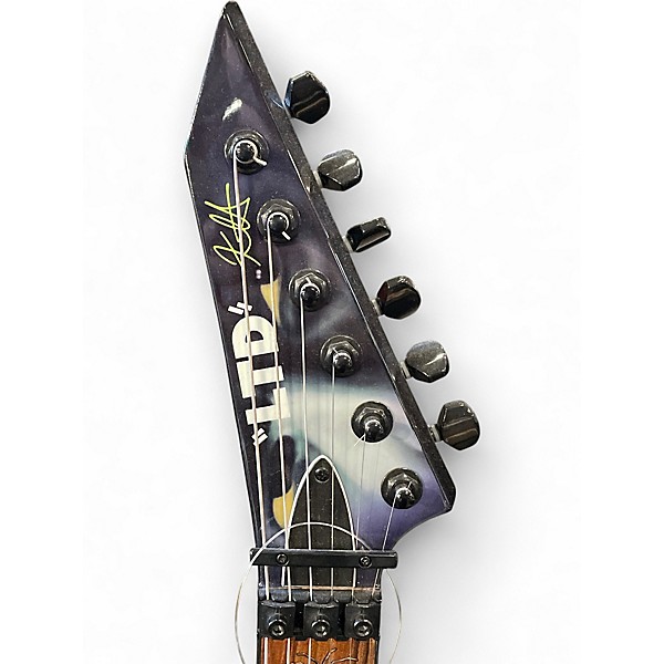 Used ESP LTD KH-WZ KIRK HAMMETT SIGNATURE Black Solid Body Electric Guitar