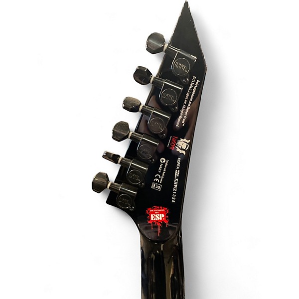 Used ESP LTD KH-WZ KIRK HAMMETT SIGNATURE Black Solid Body Electric Guitar