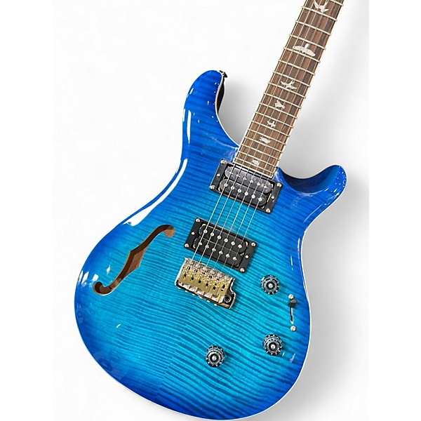 Used PRS PRS CUSTOM 24 Piezo semi hallow Lake Blue Hollow Body Electric Guitar