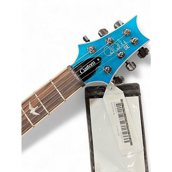 Used PRS PRS CUSTOM 24 Piezo semi hallow Lake Blue Hollow Body Electric Guitar