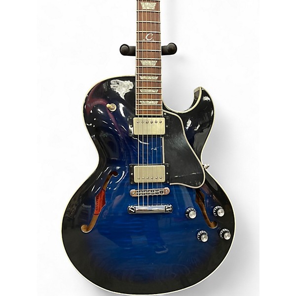 Used Gibson ES137 Blue Hollow Body Electric Guitar