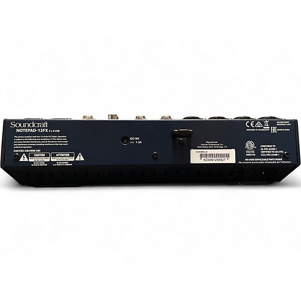 Used Soundcraft Notepad-12FX Digital Mixer
