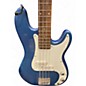 Used Cresent Guitars Bass Guitar Blue Electric Bass Guitar