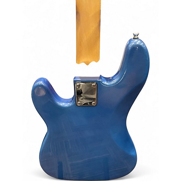 Used Cresent Guitars Bass Guitar Blue Electric Bass Guitar