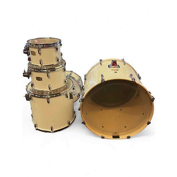 Used Yamaha 5 Piece Stage Custom WHITE Drum Kit
