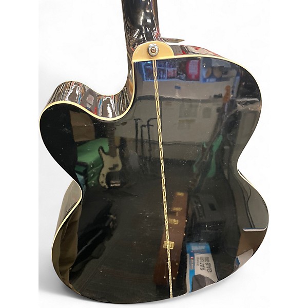 Used Epiphone EJ200SCE Black Acoustic Electric Guitar